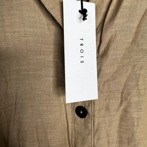 Trois the Label Women's Linen Blend Jumpsuit Size 2 NWT - Picture 8 of 12